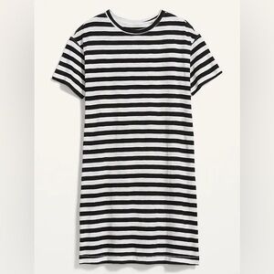 🔥5 for $25🔥 Old Navy Plus Size Vintage Nautical Striped Knit T-Shirt Shift Dress